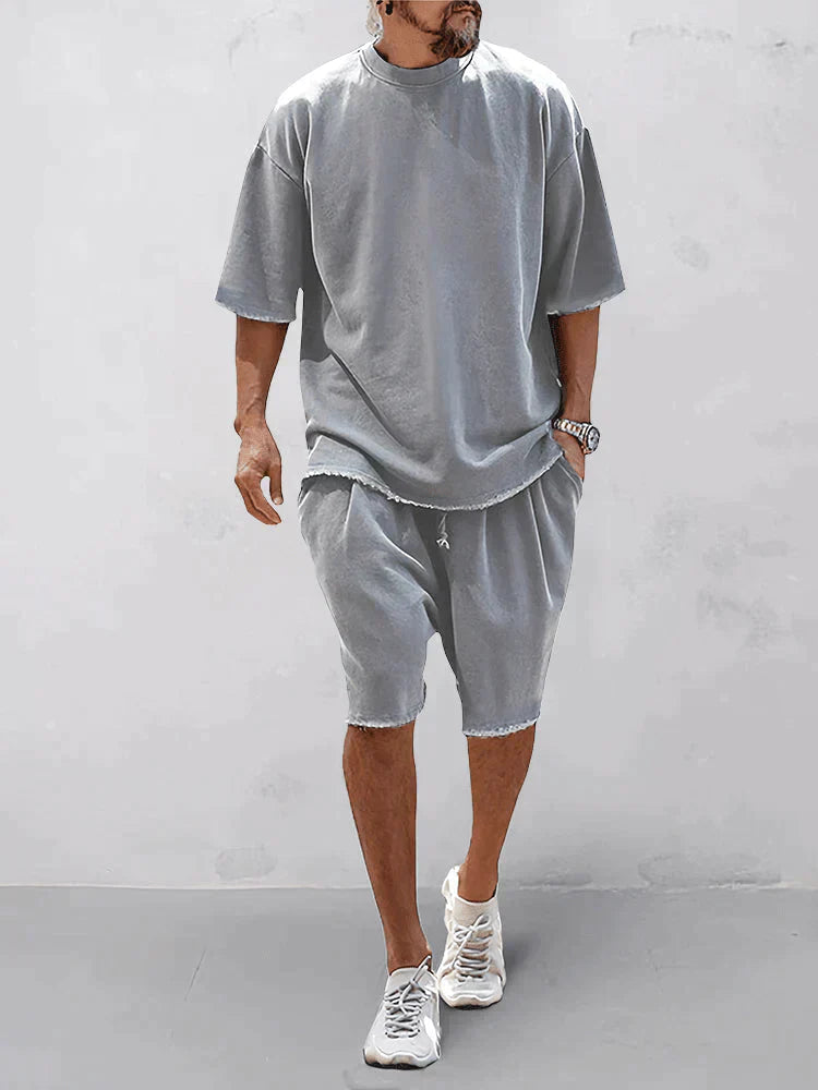 Dumitru | Two Piece Oversized Tee Shorts Set