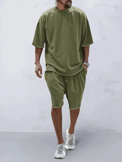 Dumitru | Two Piece Oversized Tee Shorts Set