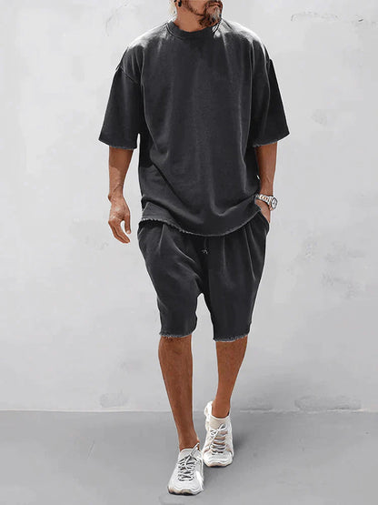Dumitru | Two Piece Oversized Tee Shorts Set