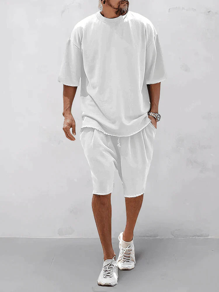 Dumitru | Two Piece Oversized Tee Shorts Set