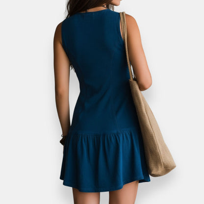 Zynnia | Mini Dress Sleeveless Button Front