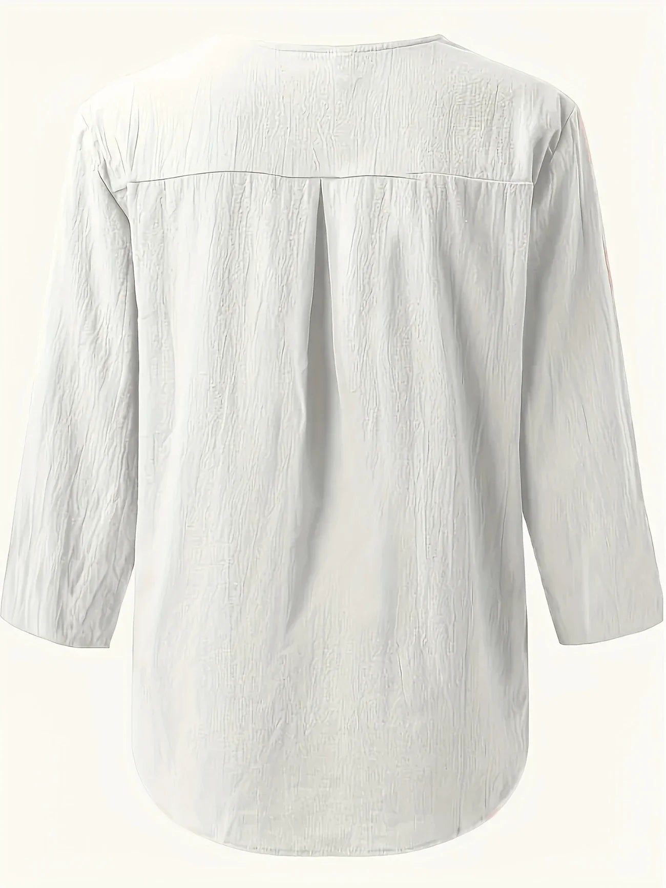 Mykaela | Blouse With Button V Neckline