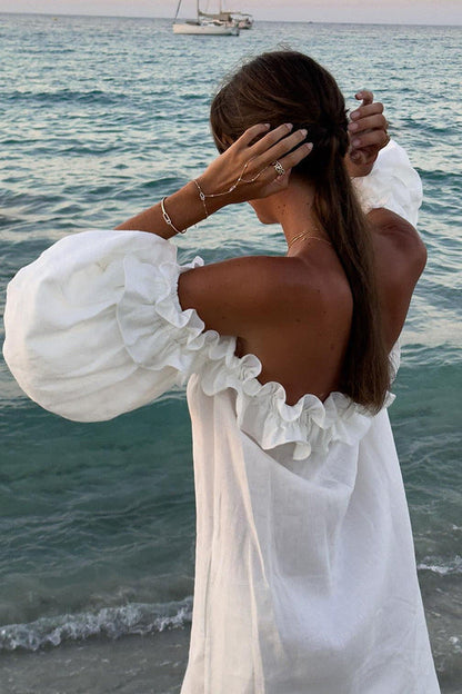 Francisca | Off Shoulder Ruffle Maxi Dress