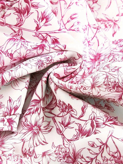 Ortagus | Dress Floral Ruffle Tie Strap Mini