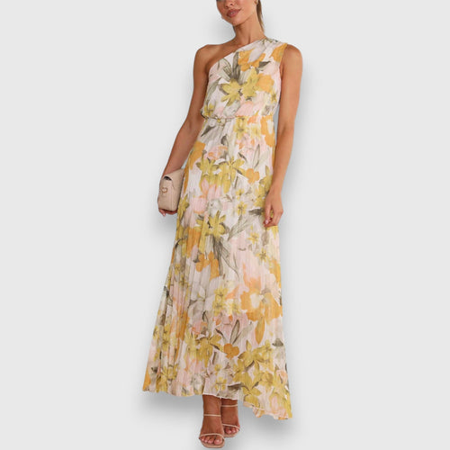 Jillian | Floral One Shoulder Maxi Dress