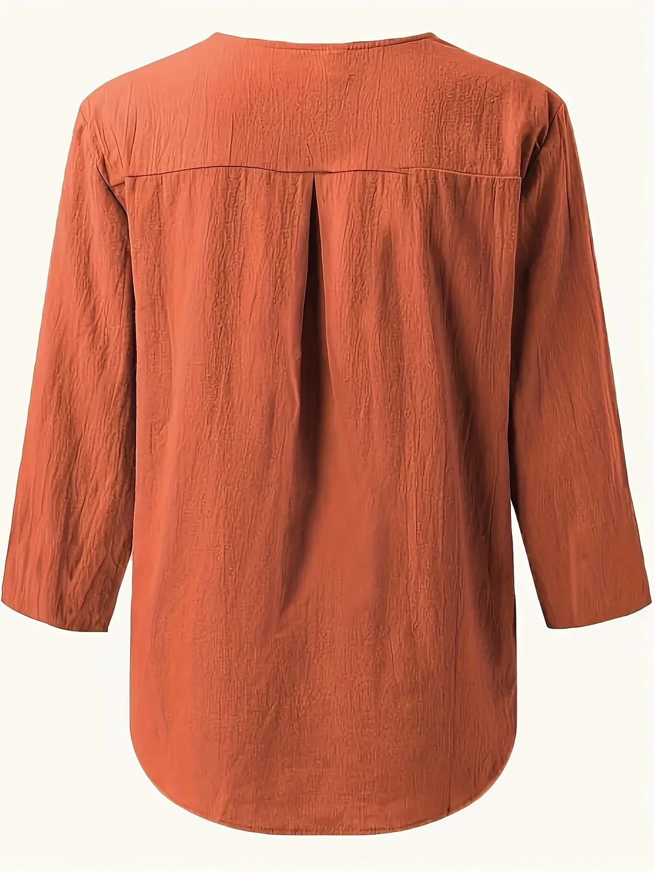 Mykaela | Blouse With Button V Neckline