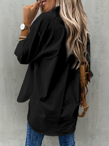 Aziza | Button Front Longline Shirt