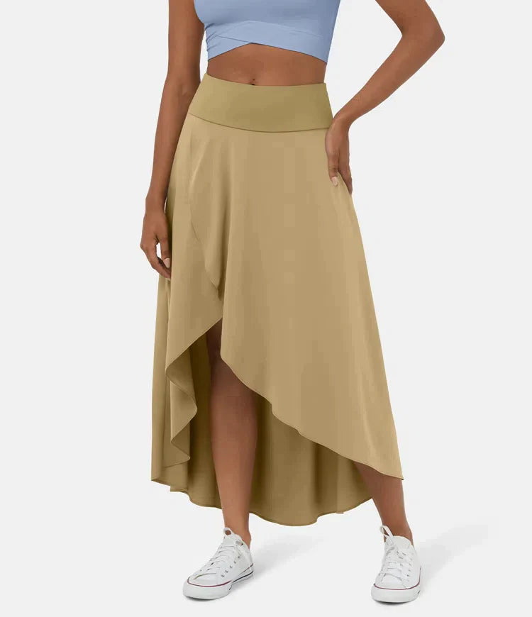 Keisha | Skirt High Waist Asymmetric Ruffle Hem