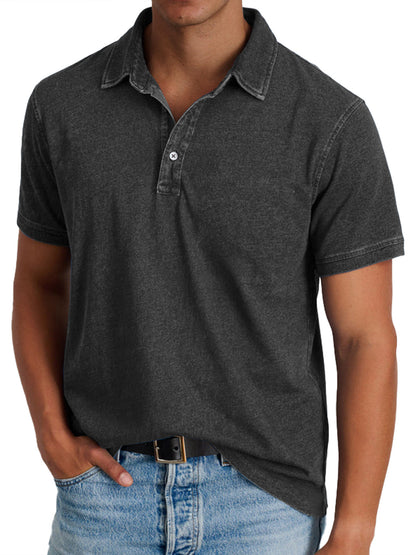 Isidro | Polo Shirt Short Sleeve Washed Collar