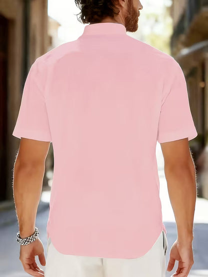 Dolan | Shirt Short Sleeve Henley Button Placket
