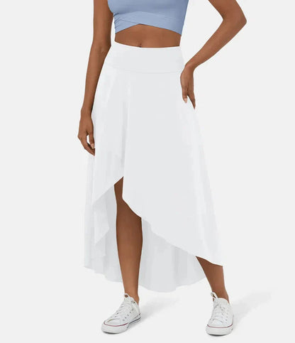 Keisha | Skirt High Waist Asymmetric Ruffle Hem