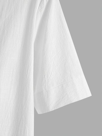 Mattea | V Neck Loose Fit Short Sleeve Top