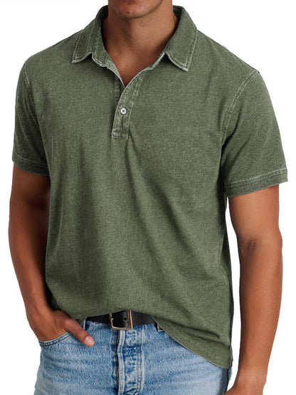 Isidro | Polo Shirt Short Sleeve Washed Collar
