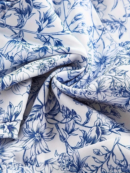 Ortagus | Dress Floral Ruffle Tie Strap Mini
