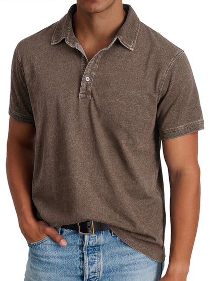 Isidro | Polo Shirt Short Sleeve Washed Collar
