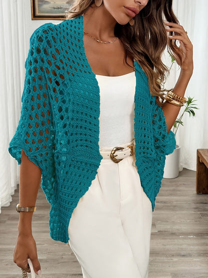 Etleva | Open Knit Batwing Sleeve Cardigan