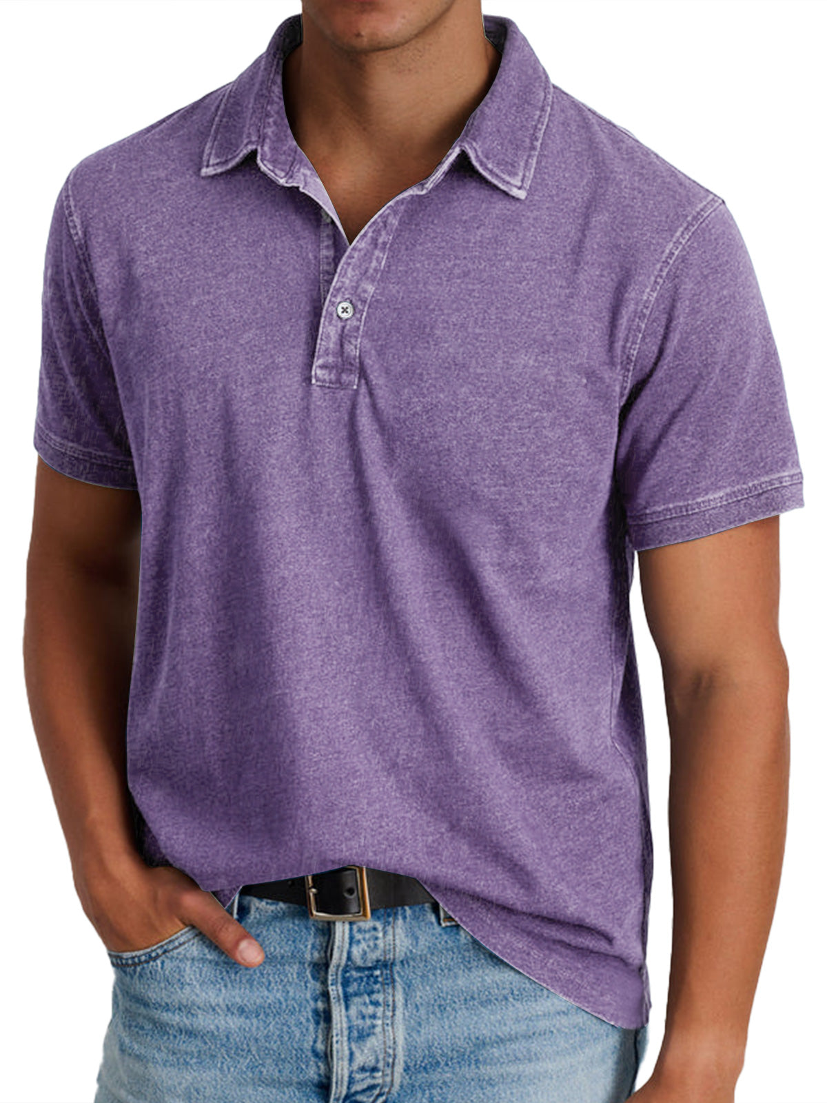 Isidro | Polo Shirt Short Sleeve Washed Collar