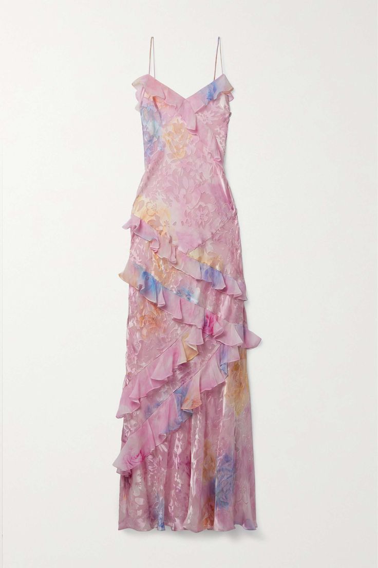 Latonya | Floral Ruffle Strap Maxi Dress