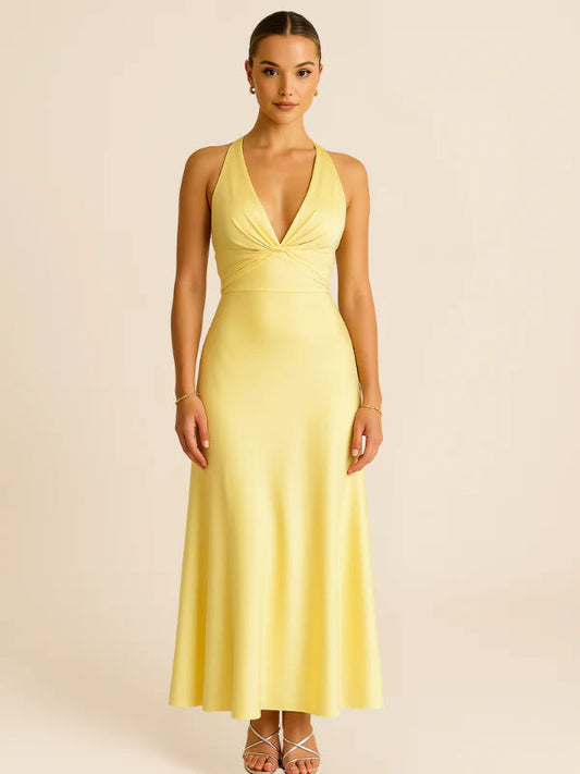 Fabiola | Sleeveless V-Neck Maxi Dress