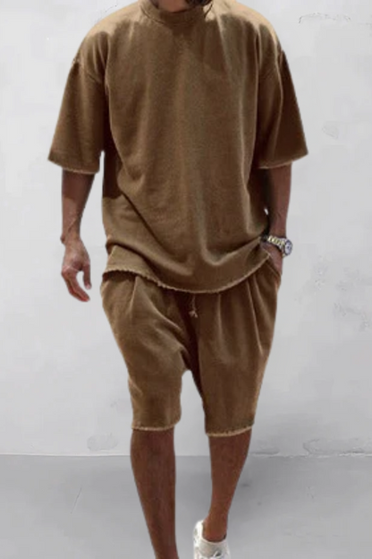 Dumitru | Two Piece Oversized Tee Shorts Set