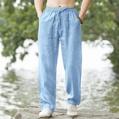 Ethan | Straight Leg Drawstring Casual Pants