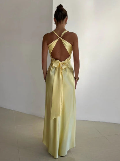 Fabiola | Sleeveless V-Neck Maxi Dress
