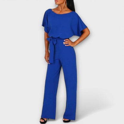 Salihe | Jumpsuit With Tie Waist Wide Leg