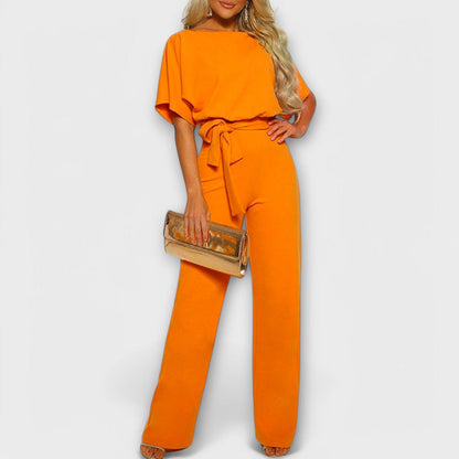 Salihe | Jumpsuit With Tie Waist Wide Leg
