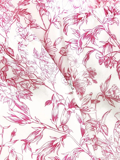 Ortagus | Dress Floral Ruffle Tie Strap Mini