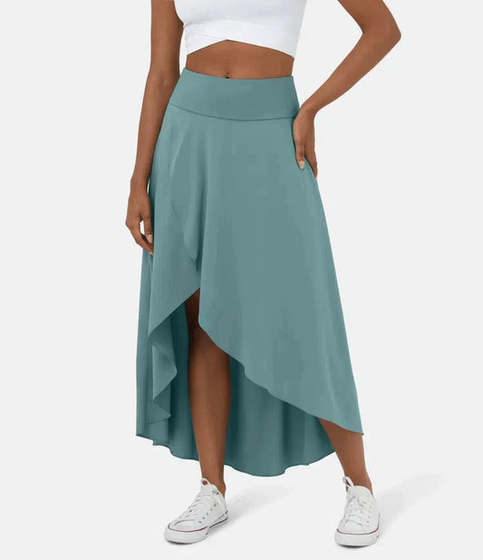 Keisha | Skirt High Waist Asymmetric Ruffle Hem