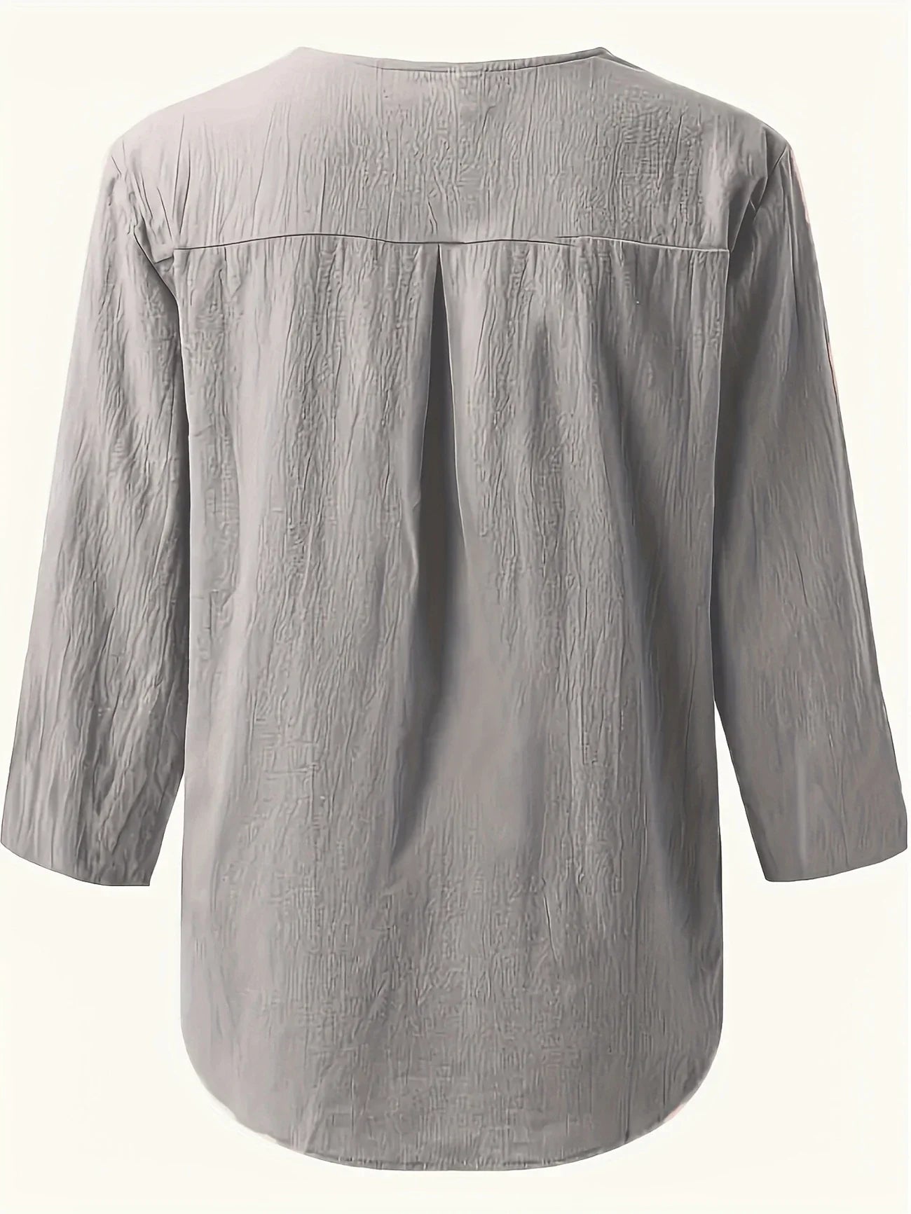 Mykaela | Blouse With Button V Neckline