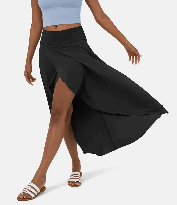 Keisha | Skirt High Waist Asymmetric Ruffle Hem