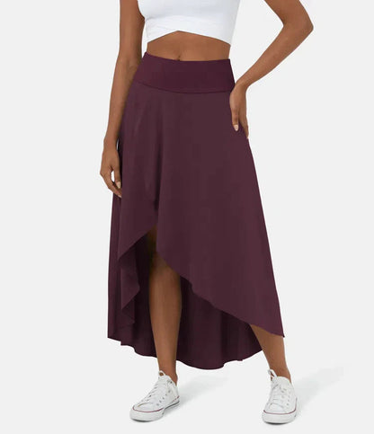 Keisha | Skirt High Waist Asymmetric Ruffle Hem