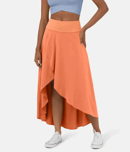 Keisha | Skirt High Waist Asymmetric Ruffle Hem