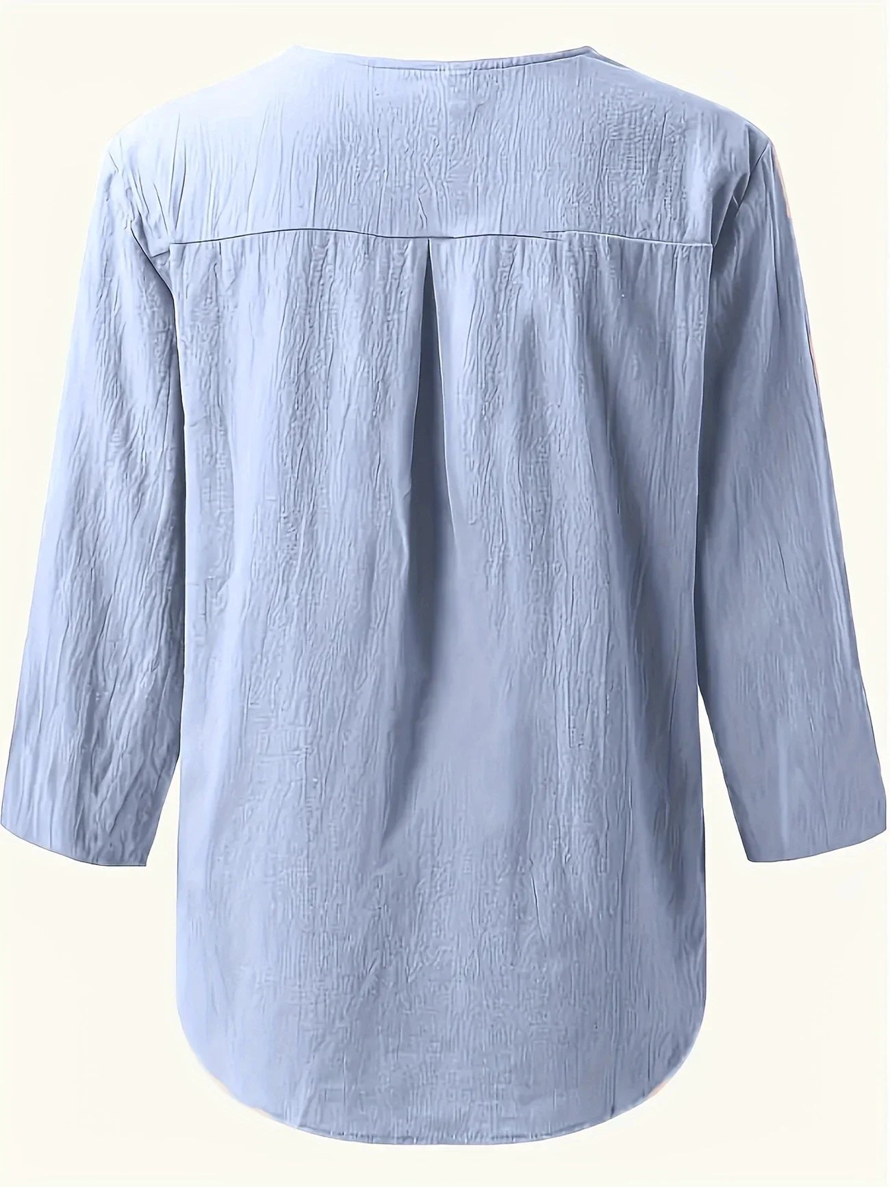 Mykaela | Blouse With Button V Neckline