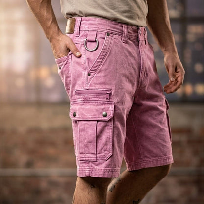 Pezeshkian | Cargo Shorts With Washed Utility Pockets