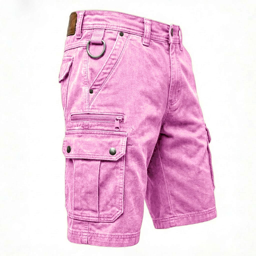 Pezeshkian | Cargo Shorts With Washed Utility Pockets