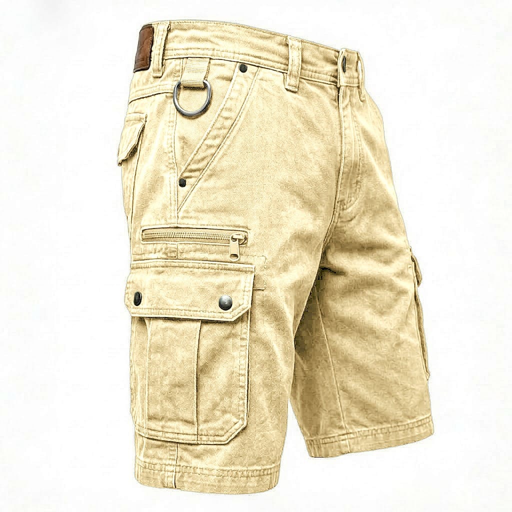 Pezeshkian | Cargo Shorts With Washed Utility Pockets