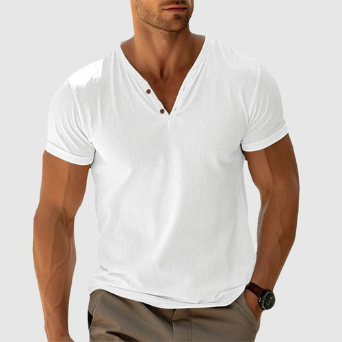 Eligio | Henley T Shirt Short Sleeve Fit