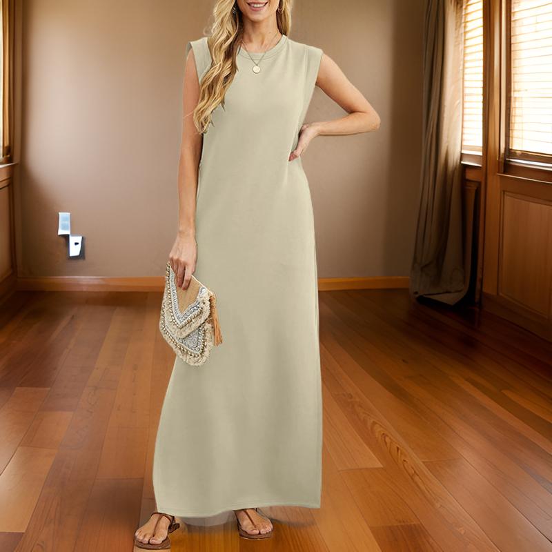 Vennya | Sleeveless Maxi Dress with Side Slits