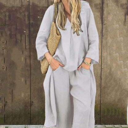 Abby | Two Piece V Neck Loose Set